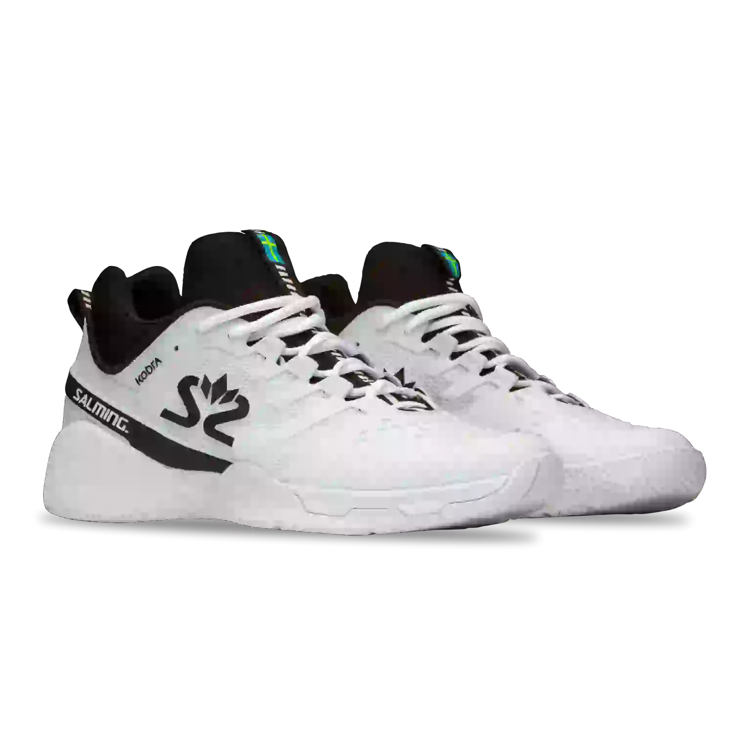 Salming Kobra 2 Mid White/Black Mens Indoor Court Shoes